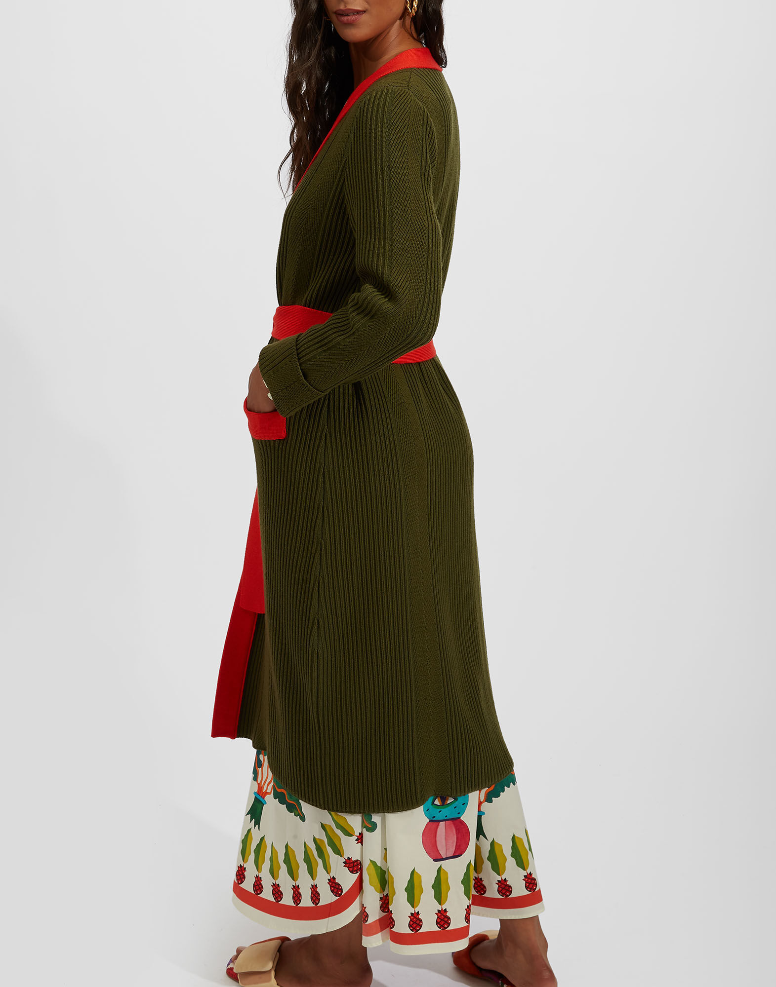 La DoubleJ Nonna Cardigan Verde PUL0034KNI024VAR0103