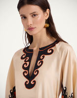 La DoubleJ Malibu Mini Dress La DoubleJ Malibu Mini Dress Pacific Placée Dark Orange DRE0844SIL001PCF03OR03