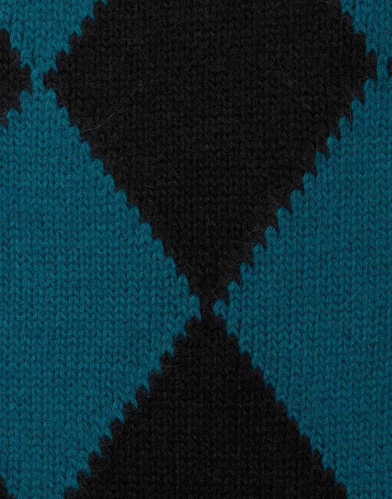 La DoubleJ Argyle Sweater La DoubleJ Argyle Sweater Green / Black PUL0091KNI064VAR0165