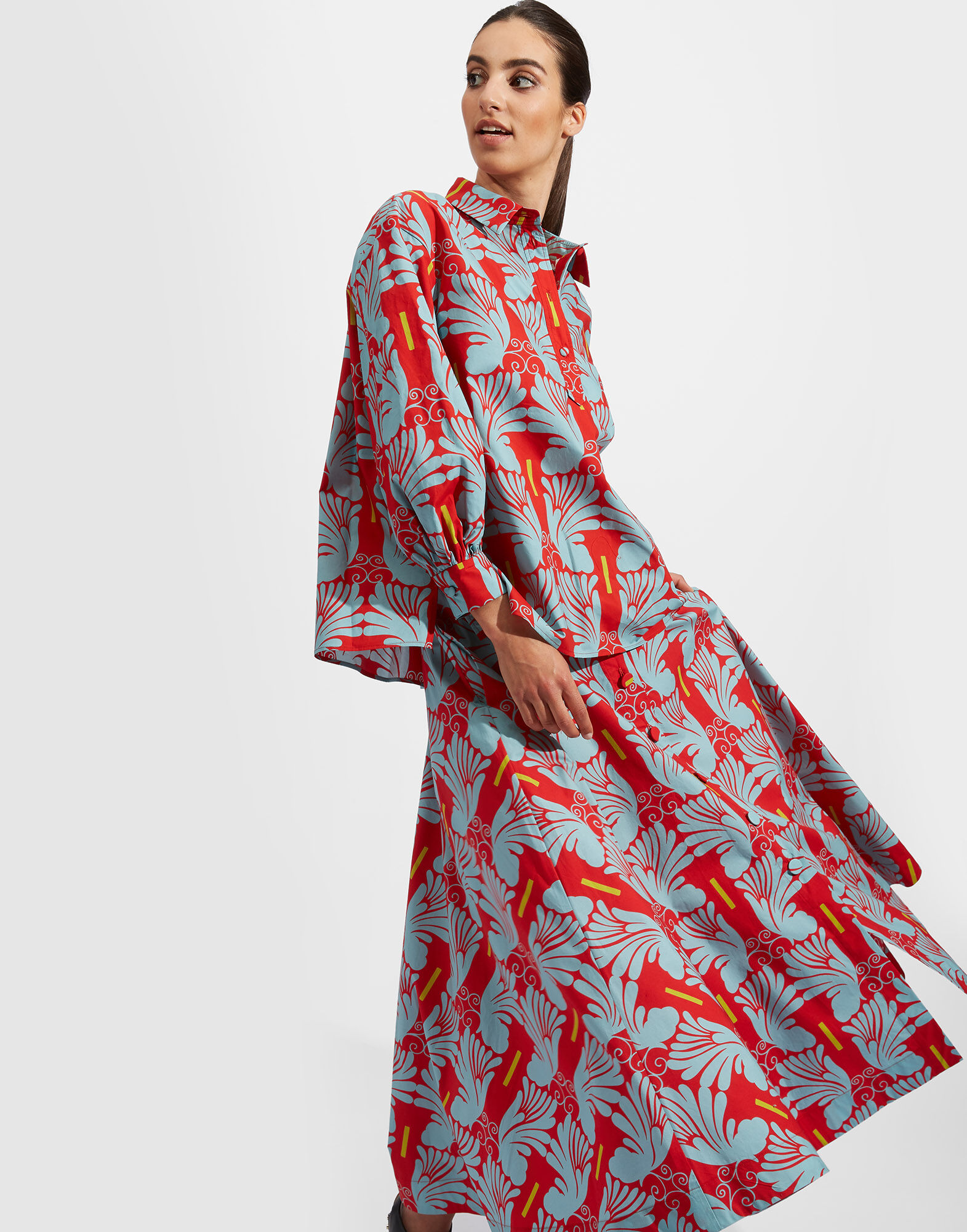 La DoubleJ Poet Shirt Ali Turchese SHI0055COT001WIG0008