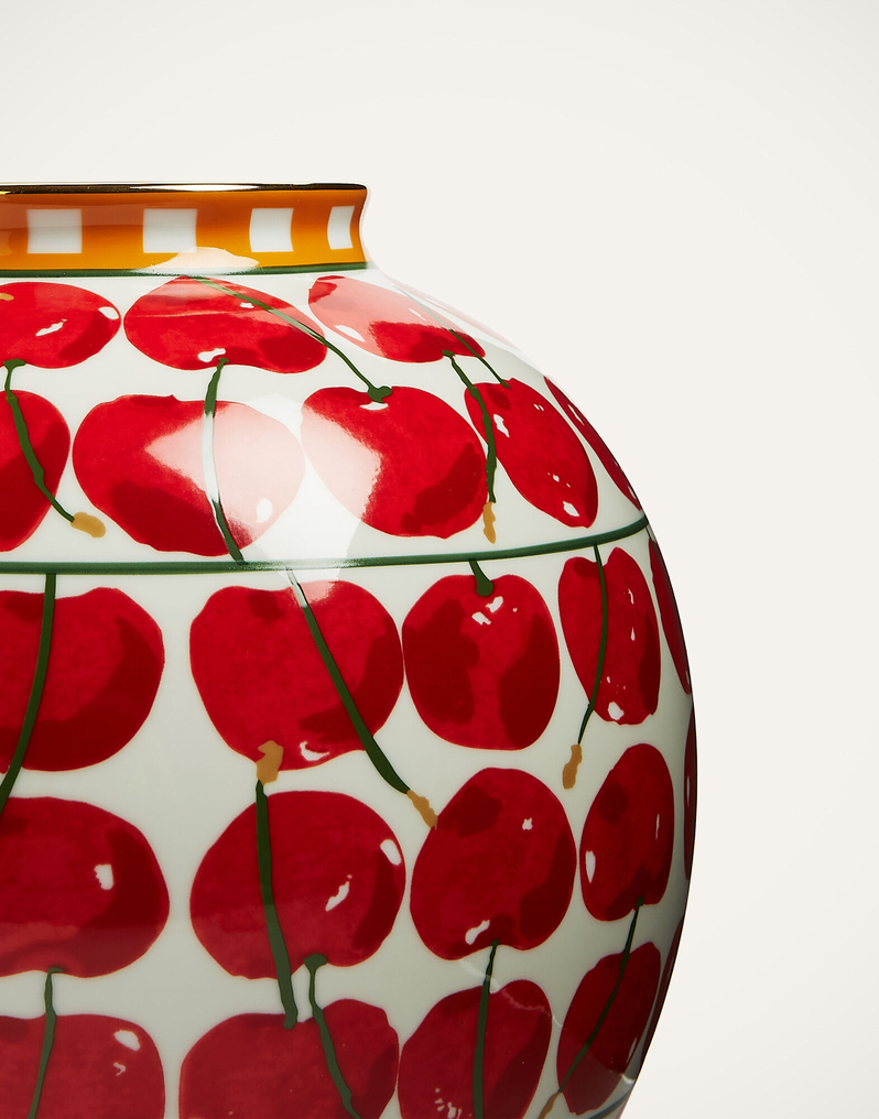 La DoubleJ Bubble Vase La DoubleJ Bubble Vase Cherries Avorio VAS0003CER001CHY0005