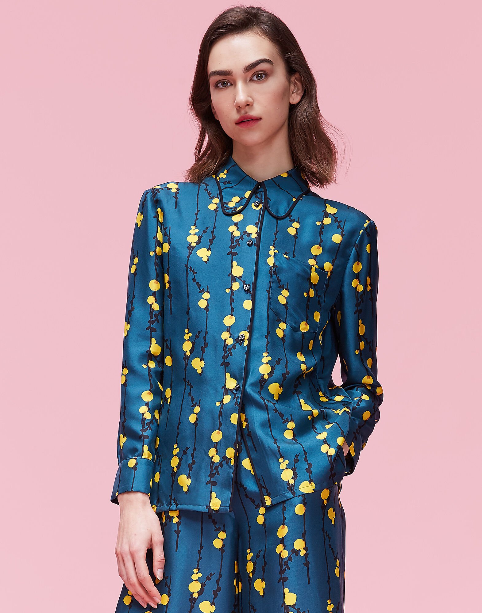 LaDoubleJ Rodeo Shirt Pussy Willow SHI0025SIL001PUS0001