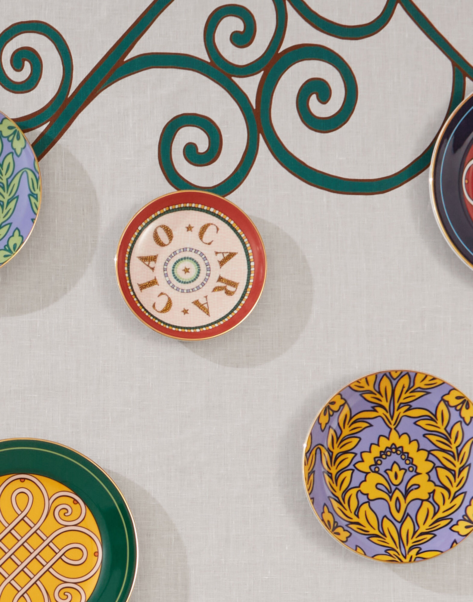 La DoubleJ Mini Plate Ciao Cara DIS0077CER001CCR0001