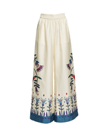 La DoubleJ Palazzo Pants La DoubleJ Palazzo Pants Isis Avorio Placée TRO0026SIL006ISI0001