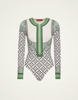 La DoubleJ Surf Suit La DoubleJ Surf Suit Mirage Placée Green SWI0083LYC006AGE01GR02