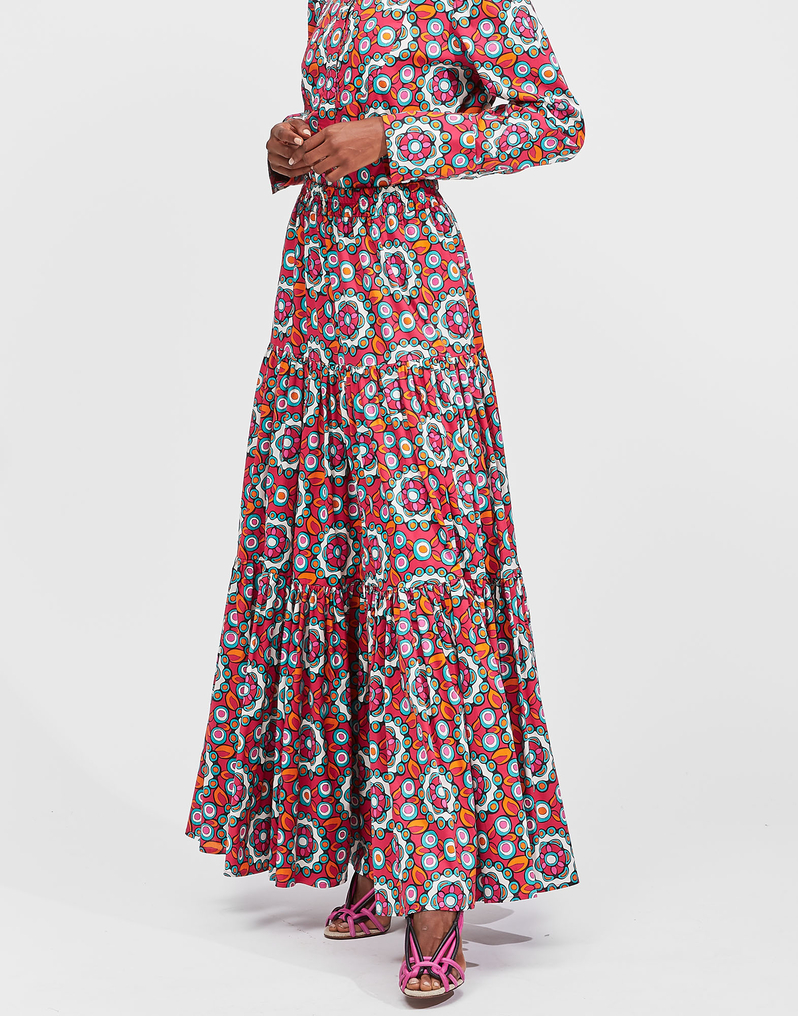 LaDoubleJ Big Skirt LaDoubleJ Big Skirt Kaleidoscope Fuxia SKI0001COT020KAL0004