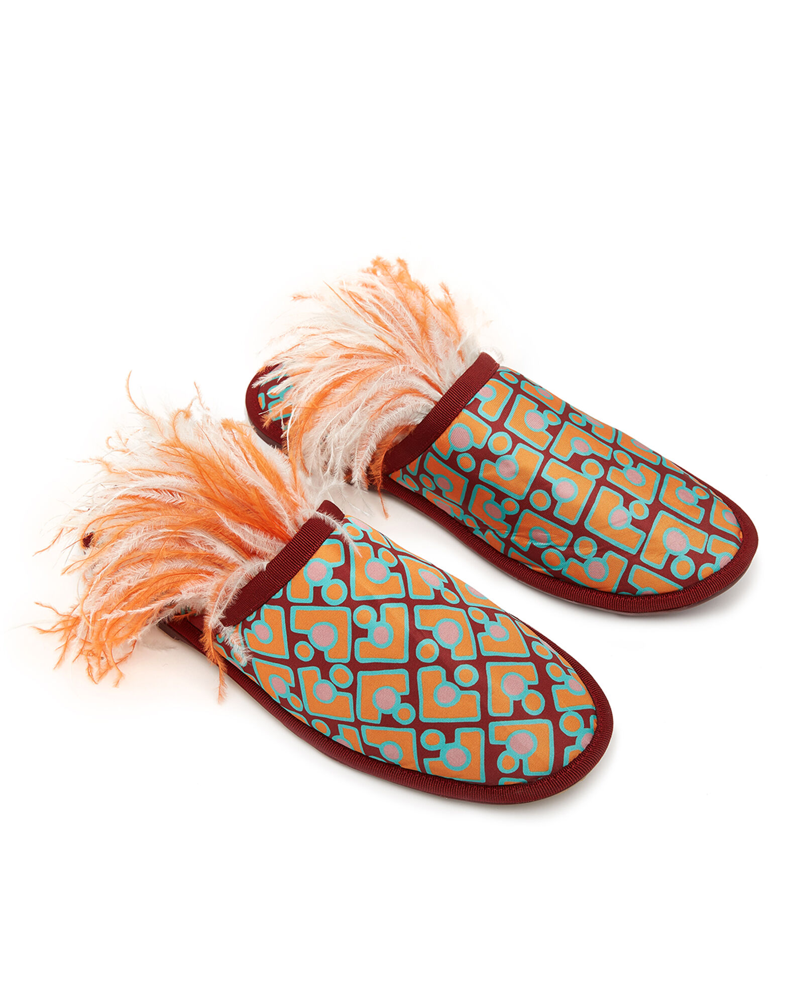 La DoubleJ Boudoir Slipper Puzzle Bordeaux SHO0008FAI001PUZ0001