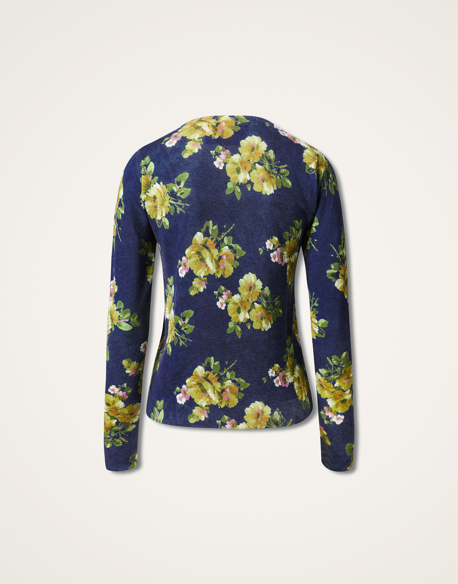 La DoubleJ Silky Crew Neck Riptide Midnight Blue PUL0305KNI172RIP01BU04