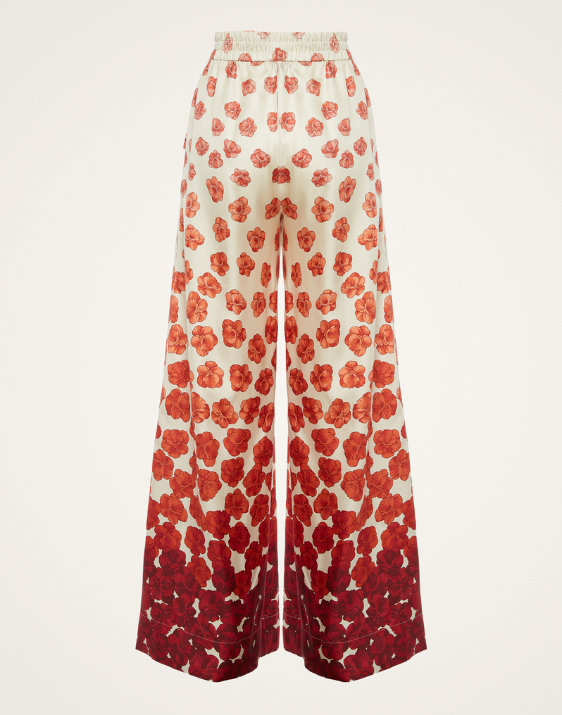 La DoubleJ Palazzo Pants La DoubleJ Palazzo Pants Haze Placèe Red TRO0003SIL001HAZ01RE01