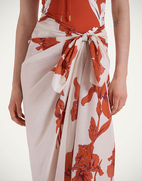 La DoubleJ Pareo Iris Plac&eacute;e Dark Orange SCA0052SIL010IRS07OR03