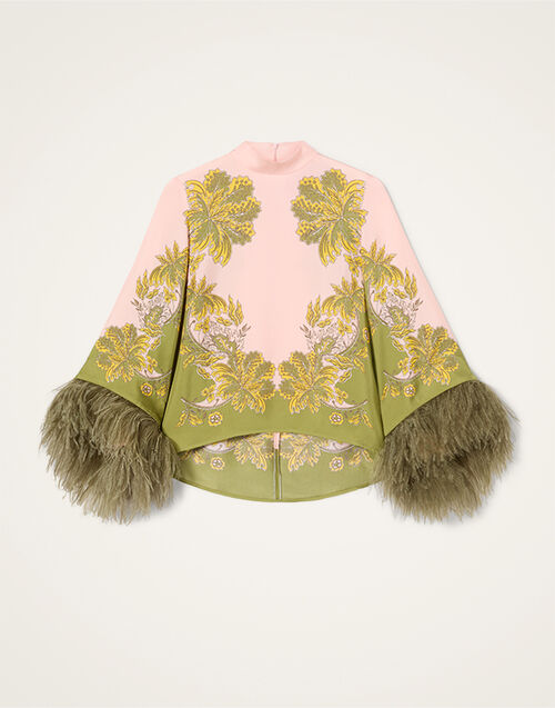 La DoubleJ Make An Exit Top Swathe Plac&eacute;e Pink TOP0141SIL026SWA03PI01