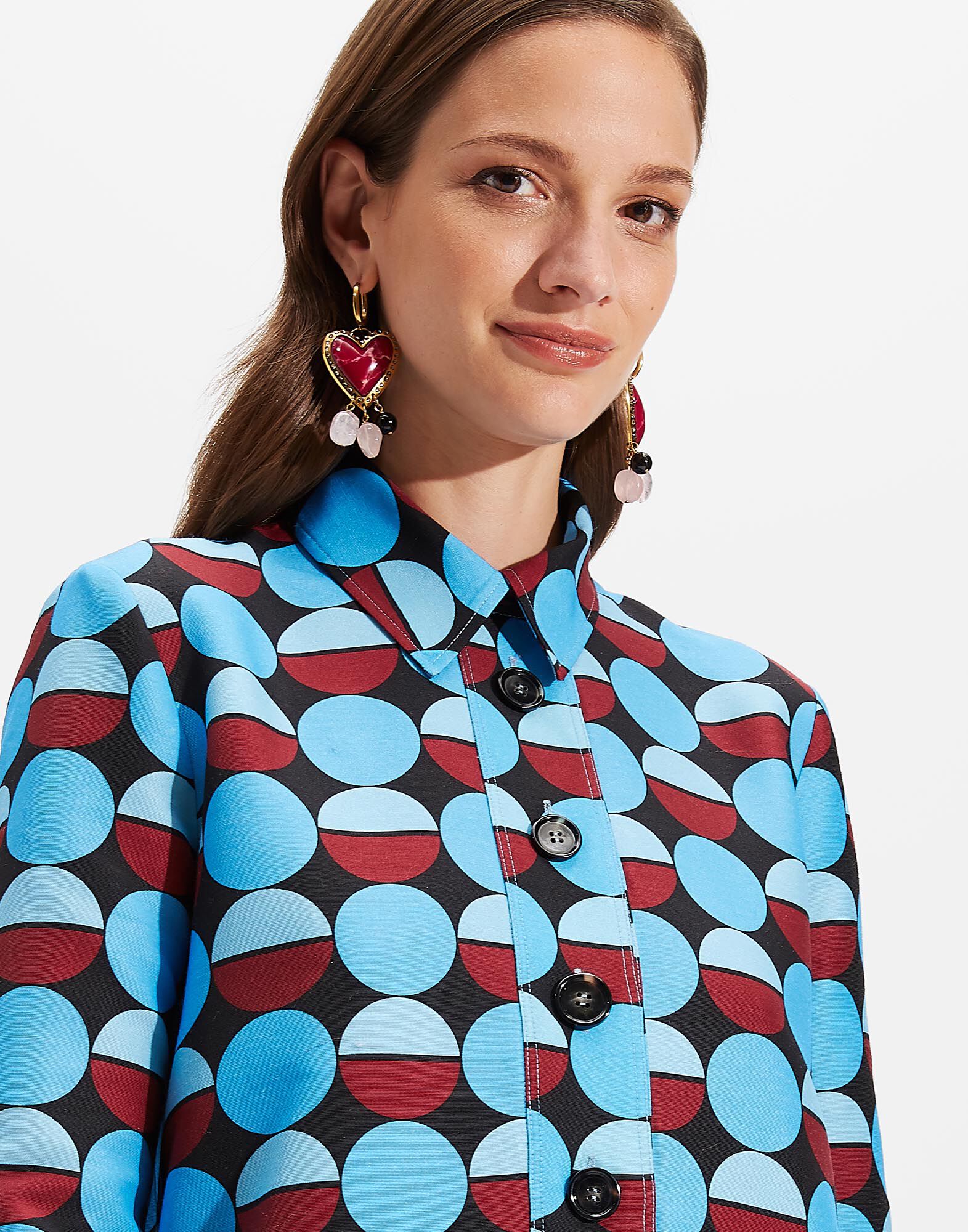 LaDoubleJ Short Artemis Dress Sfere Azzurro DRE0180CAD001SFE0003