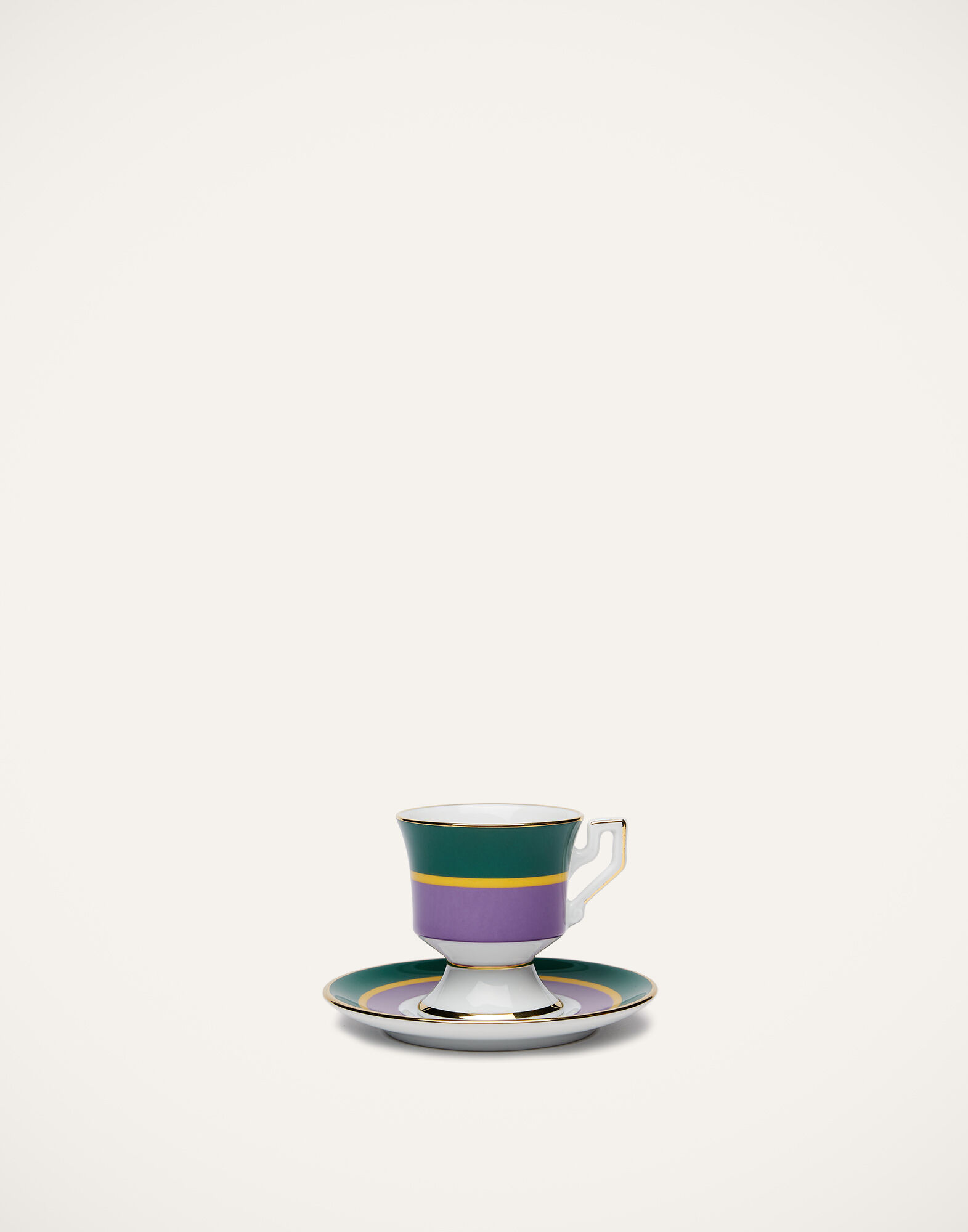 La DoubleJ Espresso Cup & Saucer Set of 2 Rainbow Viola DIS0007CER001RAI0007