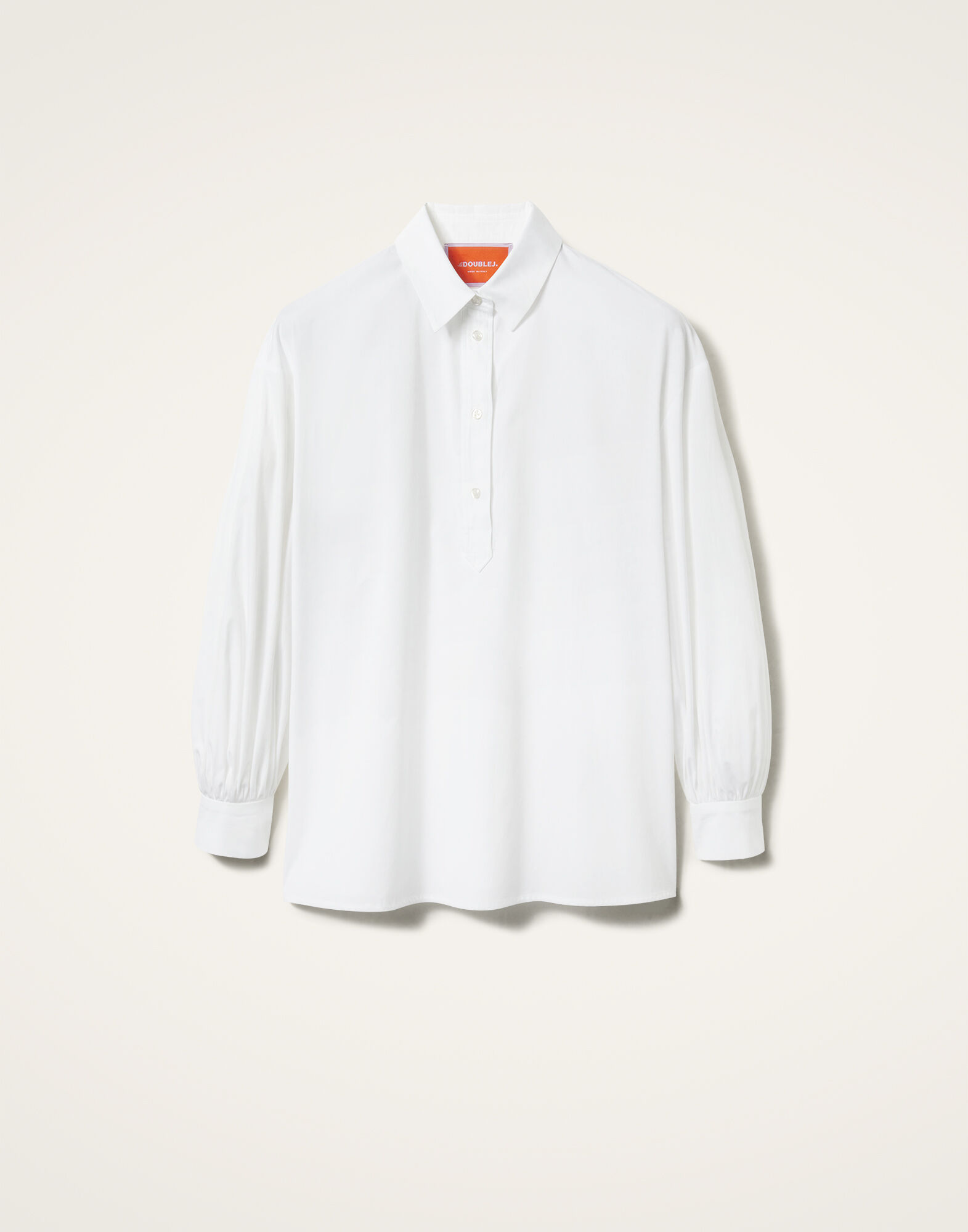 La DoubleJ Poet Shirt Solid White SHI0055COT064SOLIDWH01