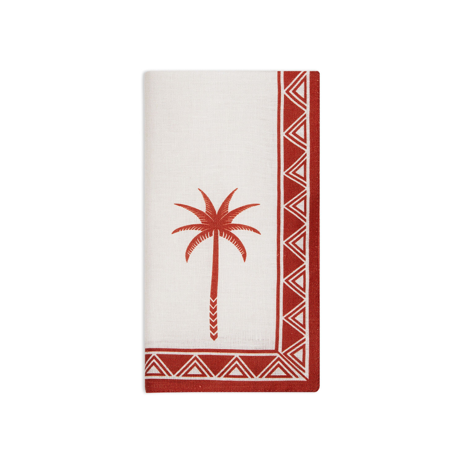 La Doublej Large Napkins Set Of 2 In Date Palms Brick
