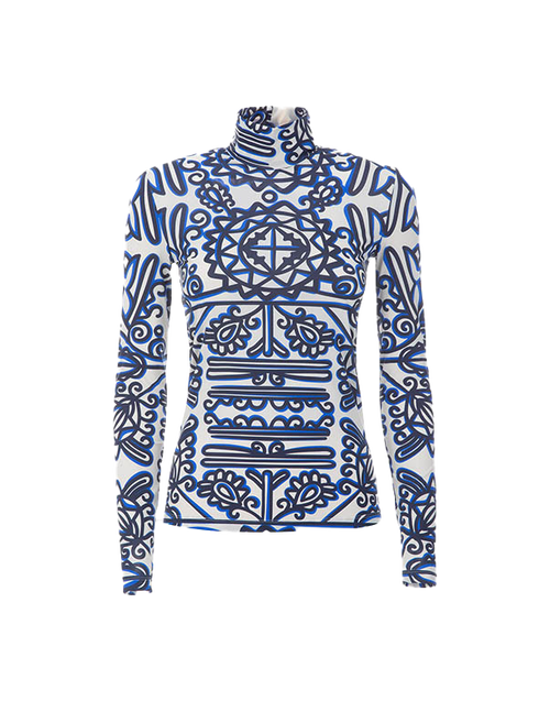 LaDoubleJ Turtleneck Parnaveg Blu SHI0030JER005PRN0002