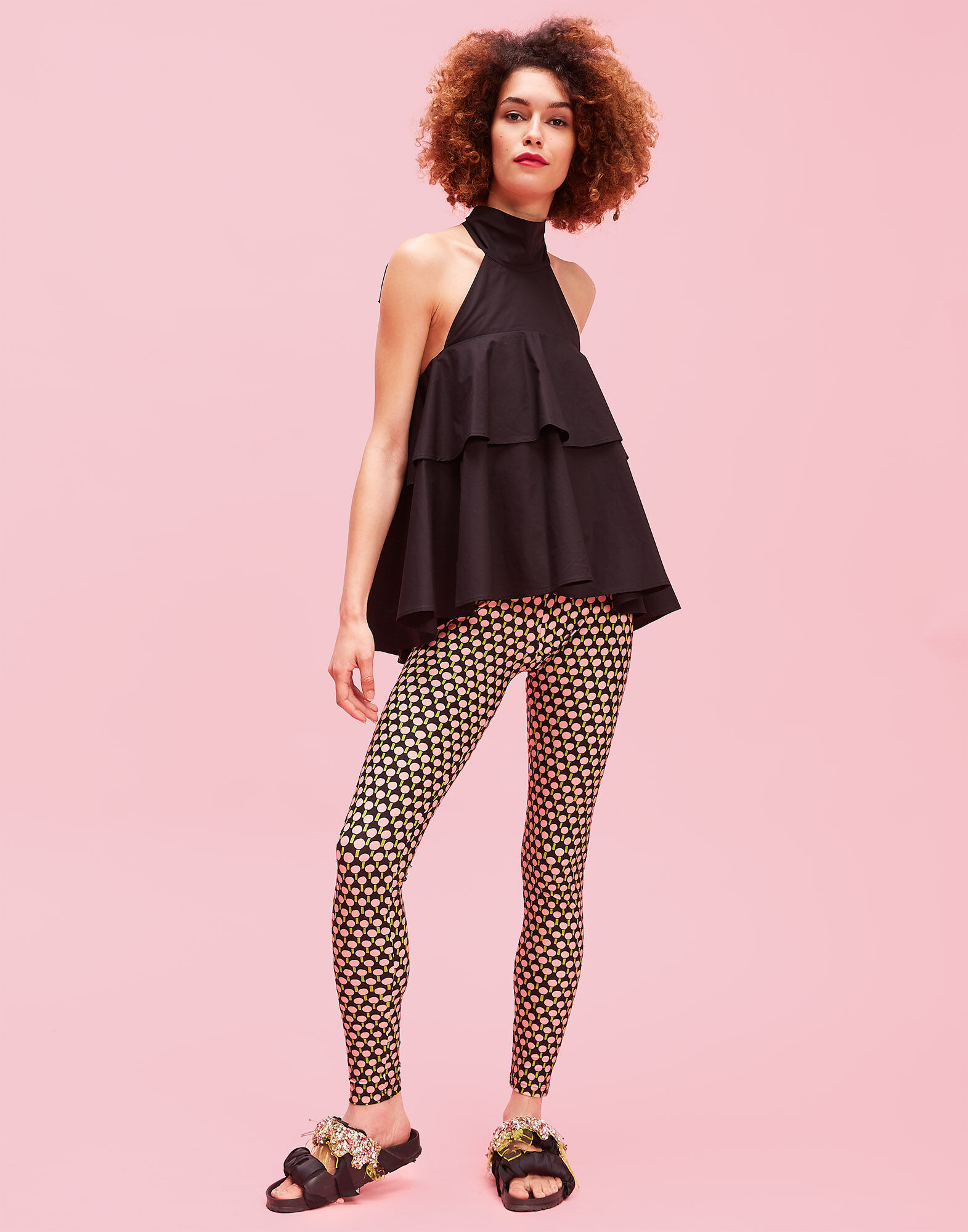 LaDoubleJ Leggings Ping Pong TRO0013LYC001PIN0001