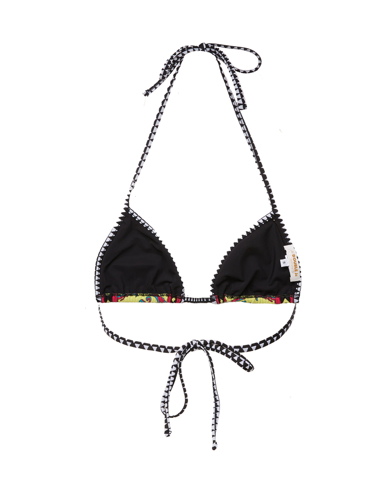 LaDoubleJ Triangle Bikini Top LaDoubleJ Triangle Bikini Top Cartwheel Giallo SWI0032LYC003CRW0004