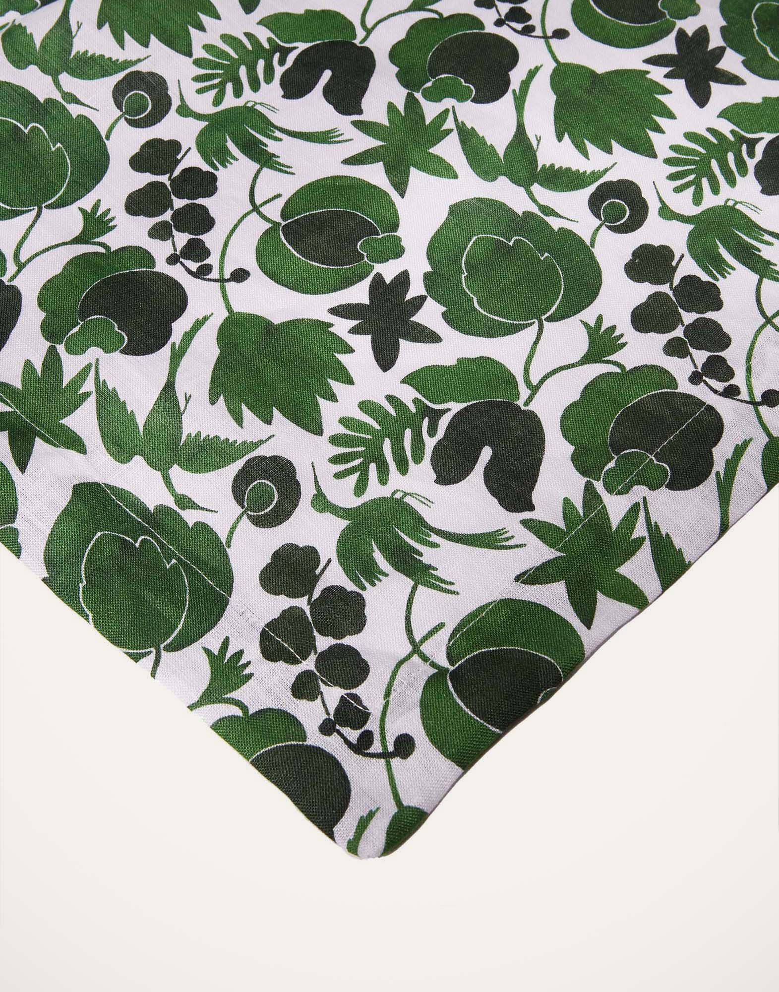 La DoubleJ Large Runner Wildbird Verde Small RUN0002LIN001CER0021