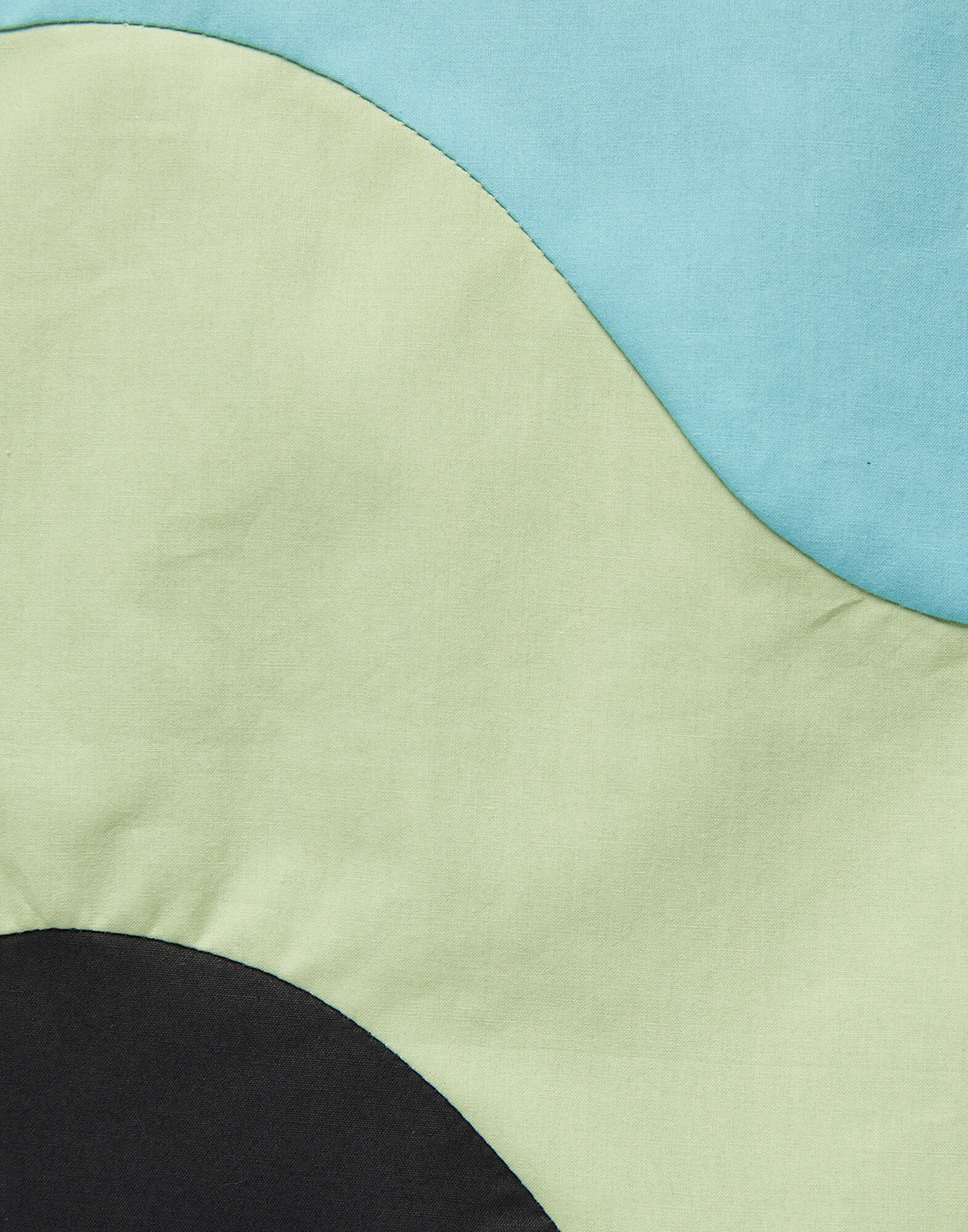 La DoubleJ Pencil Skirt Intarsio Waves Color Block Nero SKI0083COT043CLB05BL01