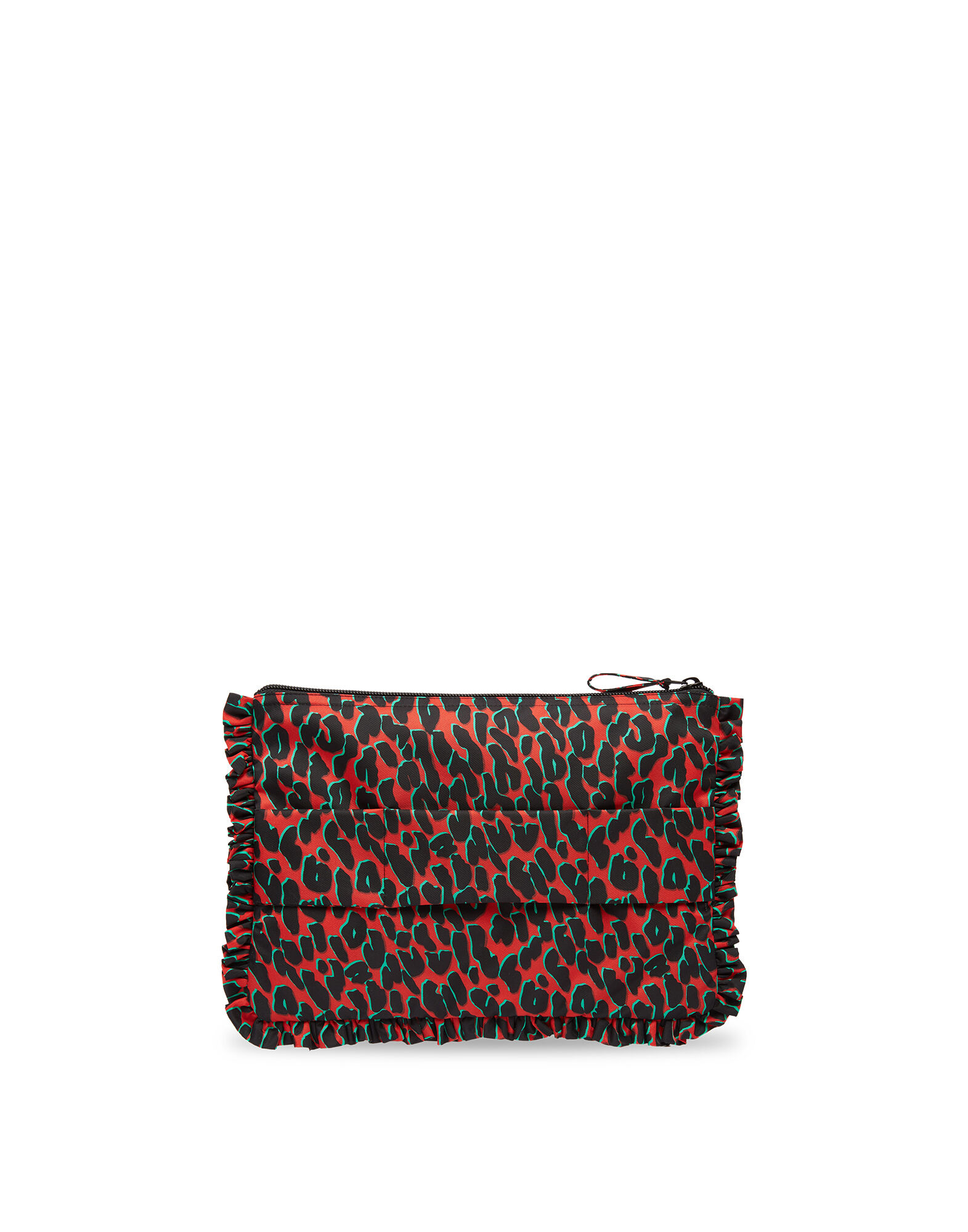 LaDoubleJ Hand Pochette Leopard Rosso BAG0002NYL001LEO0002