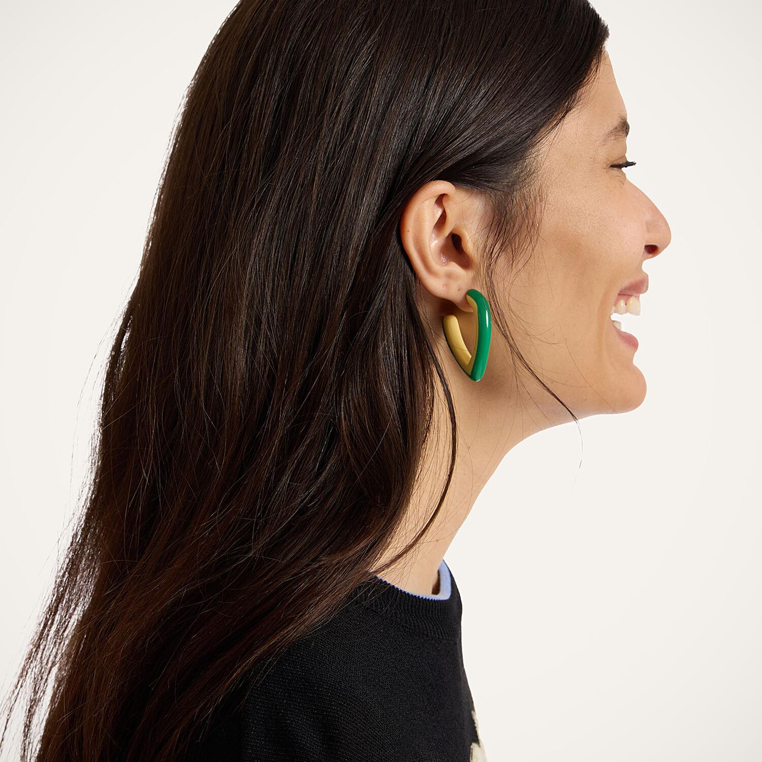 LA DOUBLEJ DEW EARRINGS BICOLOR MINI 