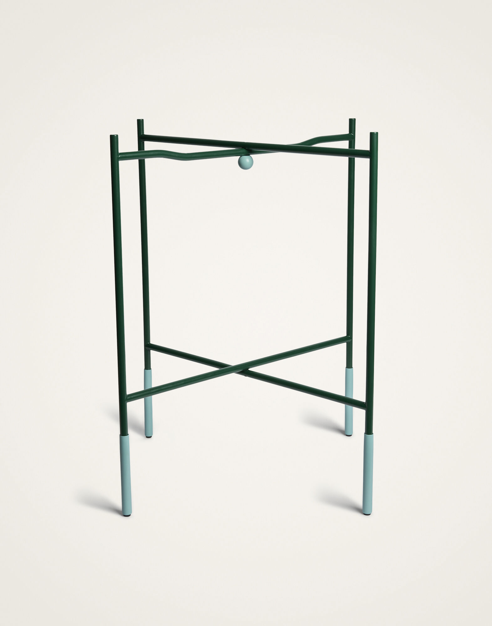 La DoubleJ Foldable Tray Stand Solid Green FTS0001MTL001SOLIDGR02