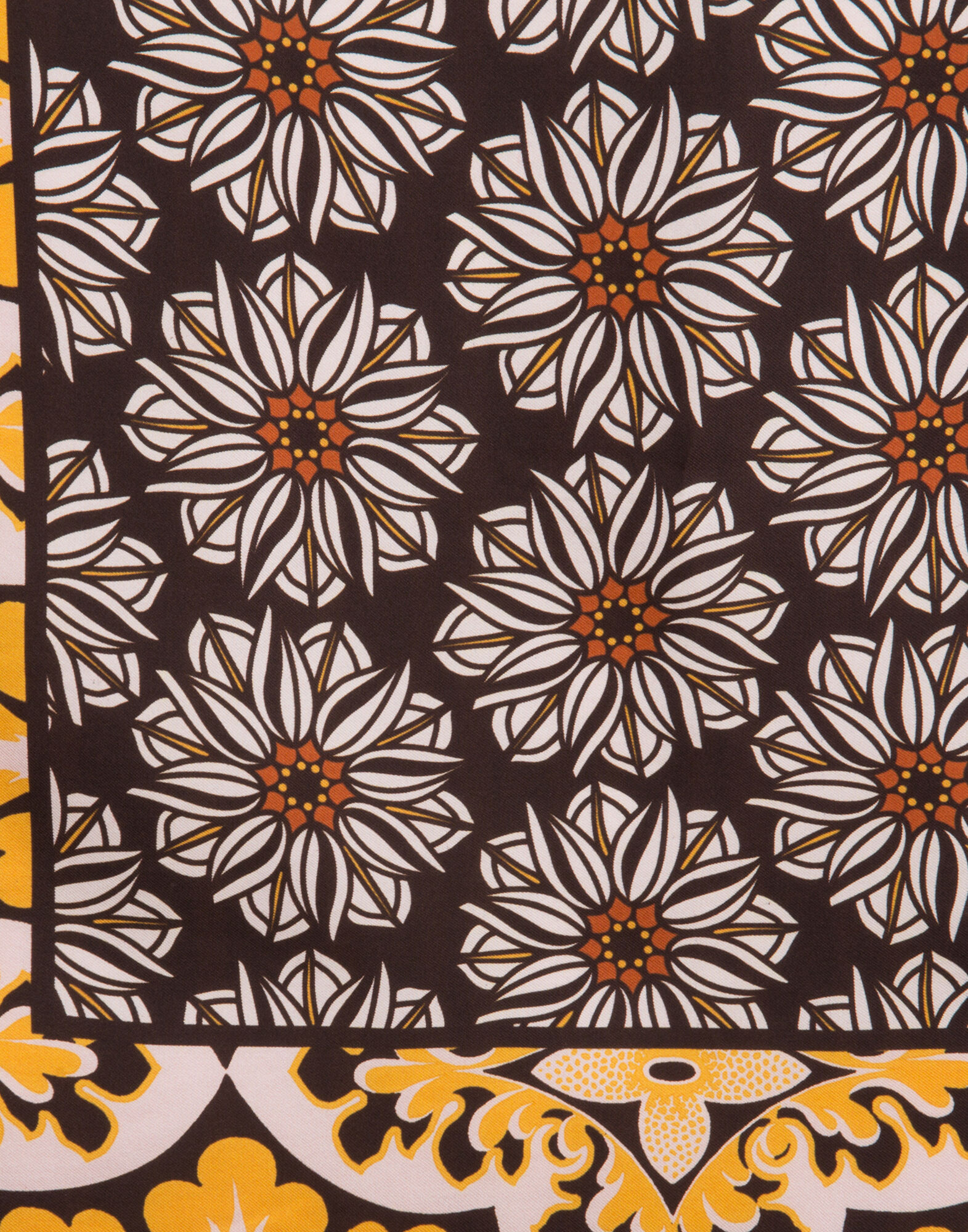 LaDoubleJ Double-Print Foulard Girasoli SCA0002SIL001GIR0001