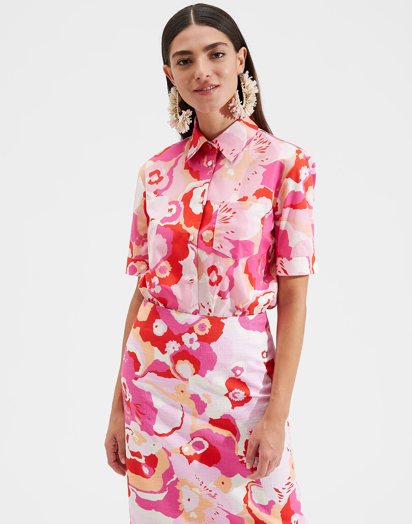LaDoubleJ Clerk Shirt Peonia Rosa SHI0020COT020PEO0002