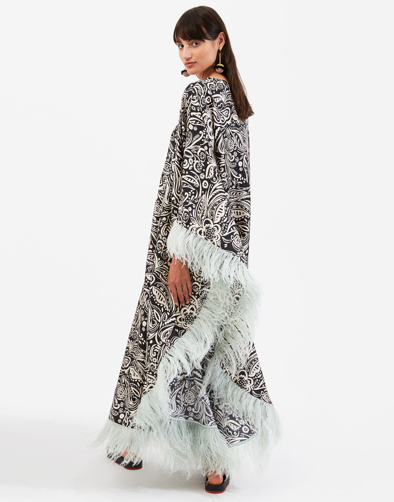 La DoubleJ Opera Dress (With Feathers) Fauve DRE0314SIL001FAU0001