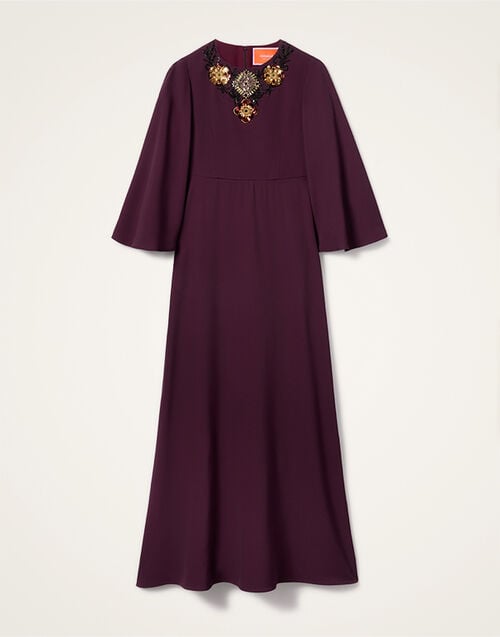 La DoubleJ Long Sorella Dress La DoubleJ Long Sorella Dress Solid Burgundy DRE0975SAB001SOLIDRE07