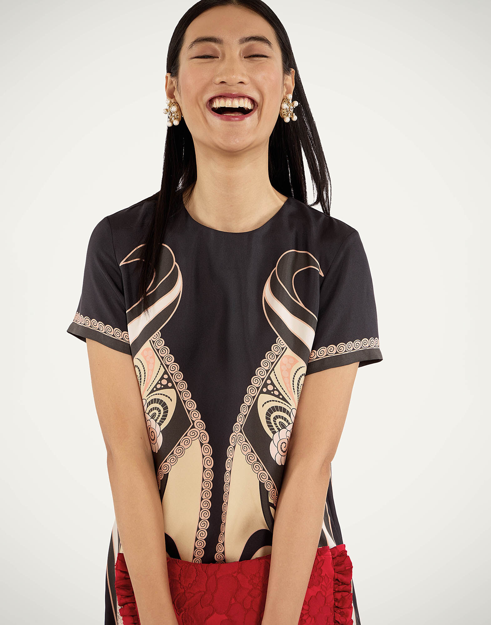 La DoubleJ Swing Dress Ambrosia Plac&eacute;e Pale Pink DRE0128SIL026AMB03PI02