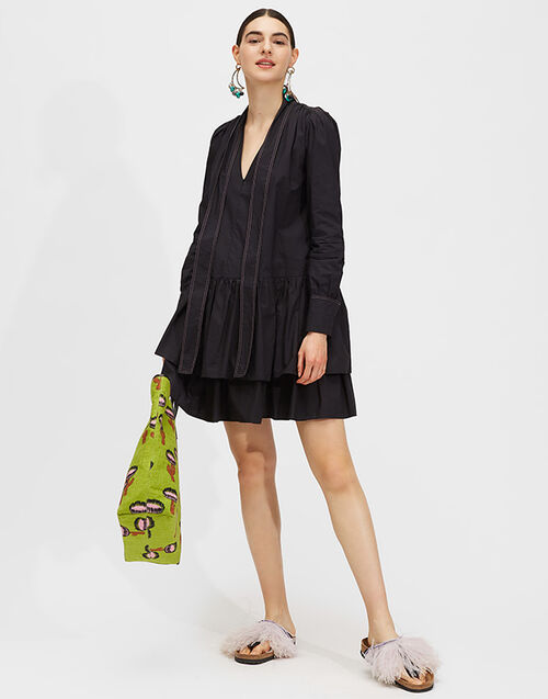 LaDoubleJ Short Good Witch Dress Solid Black DRE0163COT001BLA0001