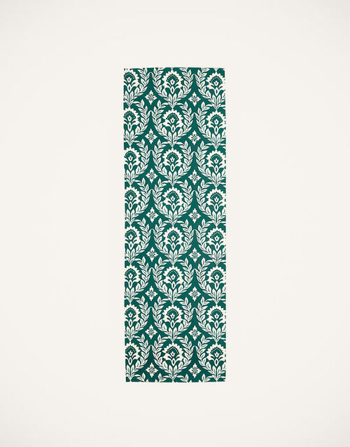 La DoubleJ Herringbone Runner Green Garland RUN0001COT040GRL0005