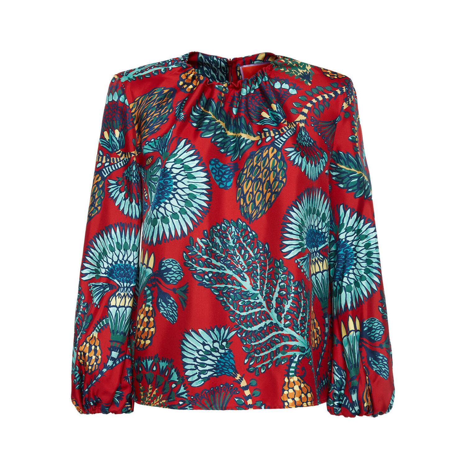 La Doublej Charming Top In Sicomore Red