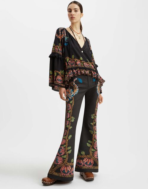 La DoubleJ Superflare Jeans Eve Black TRO0126DEN001EEC01BL01