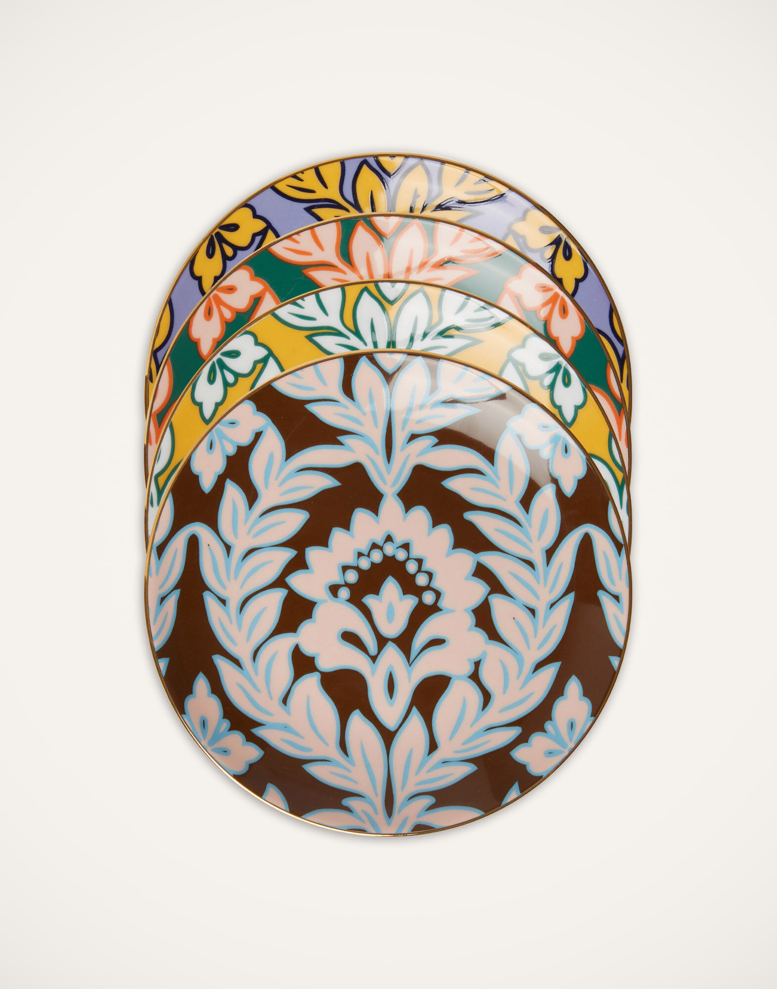 La DoubleJ Side Plates Set Of 4 Winter Garland DIS0079CER001GRL0010