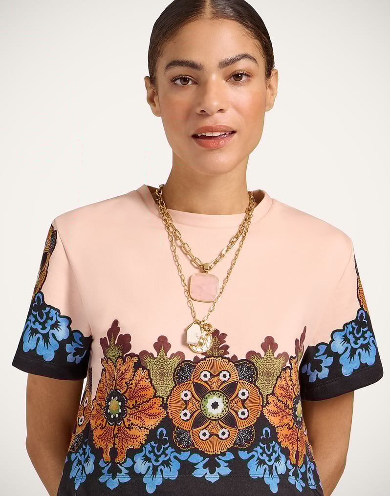 La DoubleJ La Scala Tee La DoubleJ La Scala Tee Bounty Placée Orange TSH0064JER040BOU01OR02