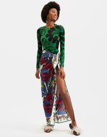 LaDoubleJ Square Scarf (135X135) LaDoubleJ Square Scarf (135X135) Big Blooms SCA0006COS001PFI0001