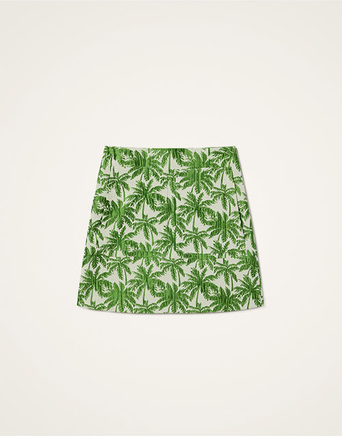 La DoubleJ Short Skirt Tropicana White SKI0027JCQ112TRC03WH01