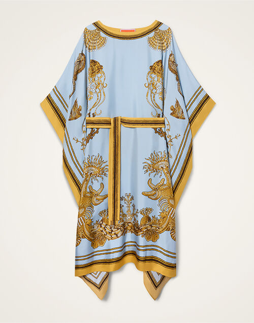 La DoubleJ Square Kaftan Oceania Plac&eacute;e Light Blue DRE0872SIL006OCE01BU01
