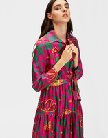 LaDoubleJ Bellini Dress LaDoubleJ Bellini Dress Dragon Flower Fucsia DRE0016SIL001DRA0004