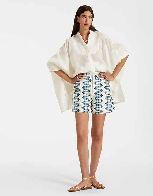 La DoubleJ Good Butt Shorts Scirocco Ivory TRO0010COT006SCI01WH04