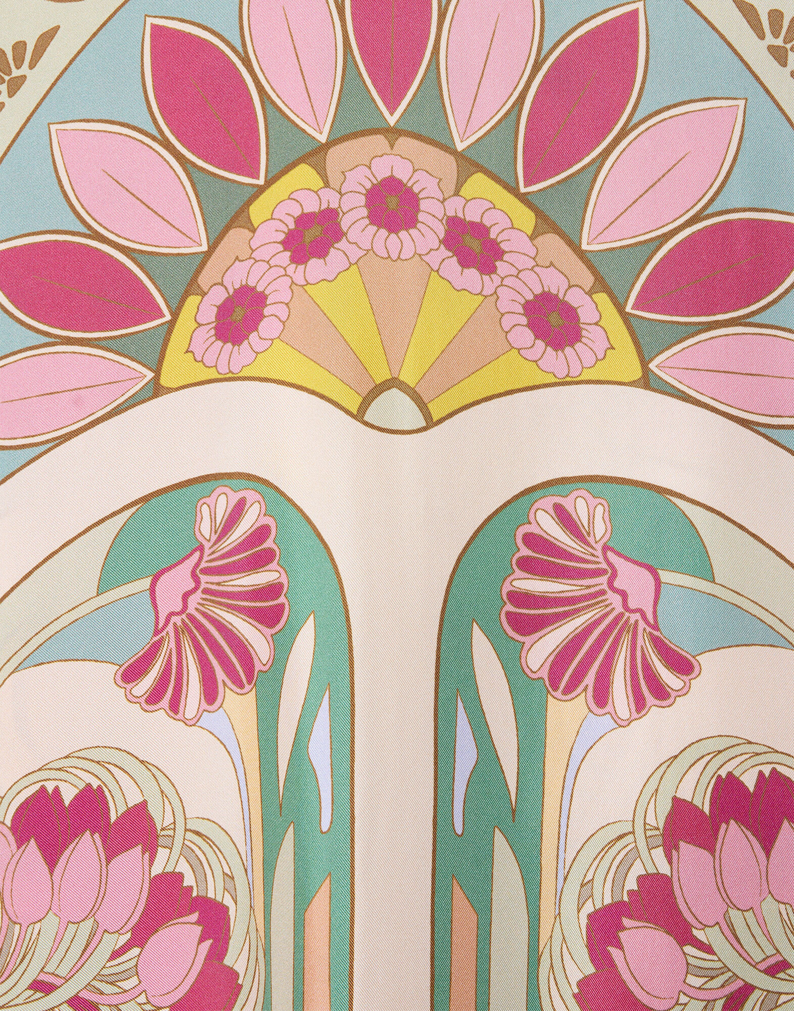 La DoubleJ Swing Dress Tulip Plac&eacute;e Green DRE0864SIL026TUL07GR02