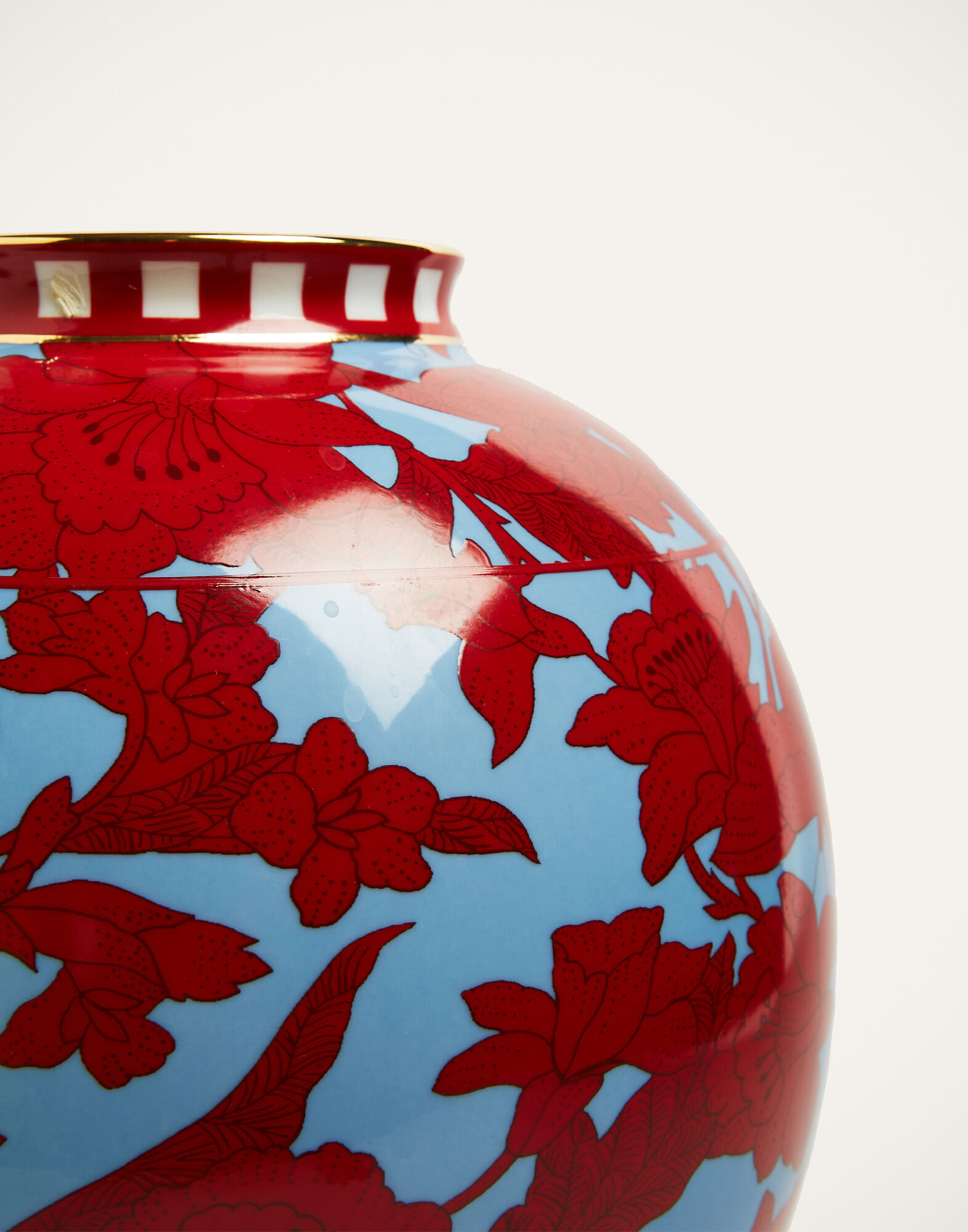 La DoubleJ Big Bubble Vase Lilium Turchese VAS0002CER001LIL0005