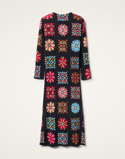 Long Sleeve Swing Dress in Vetrata Grande for Women | La DoubleJ Long Sleeve Swing Dress in Vetrata Grande for Women | La DoubleJ