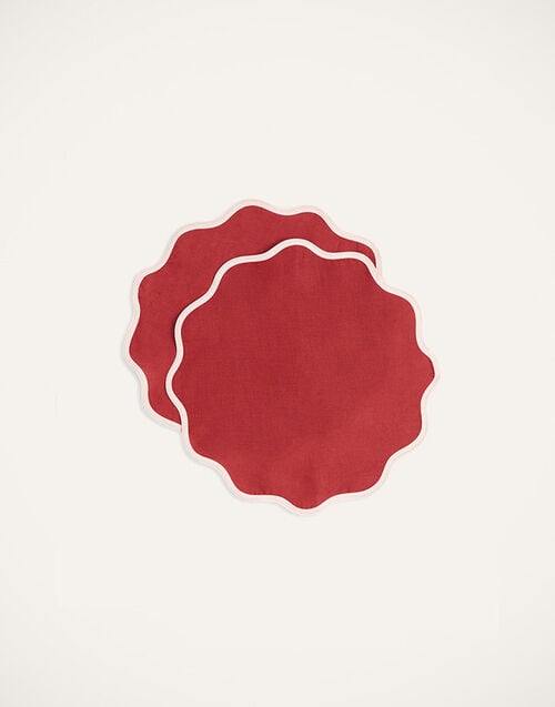 La DoubleJ Cloud Placemat Set of 2 La DoubleJ Cloud Placemat Set of 2 Rainbow Vino TBM0003LIN006RAI0020