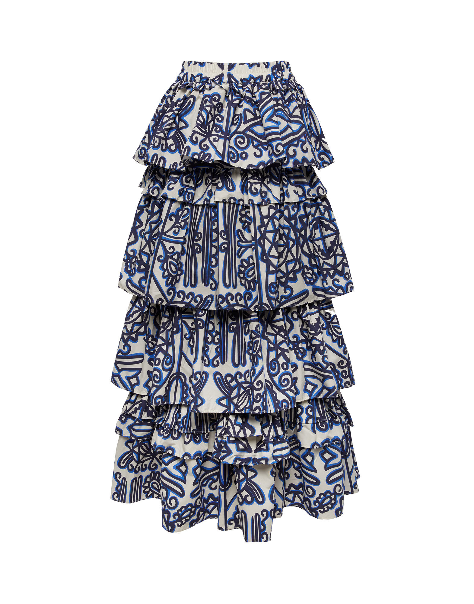 LaDoubleJ Dolce Skirt Parnaveg Blu SKI0052COT001PRN0002