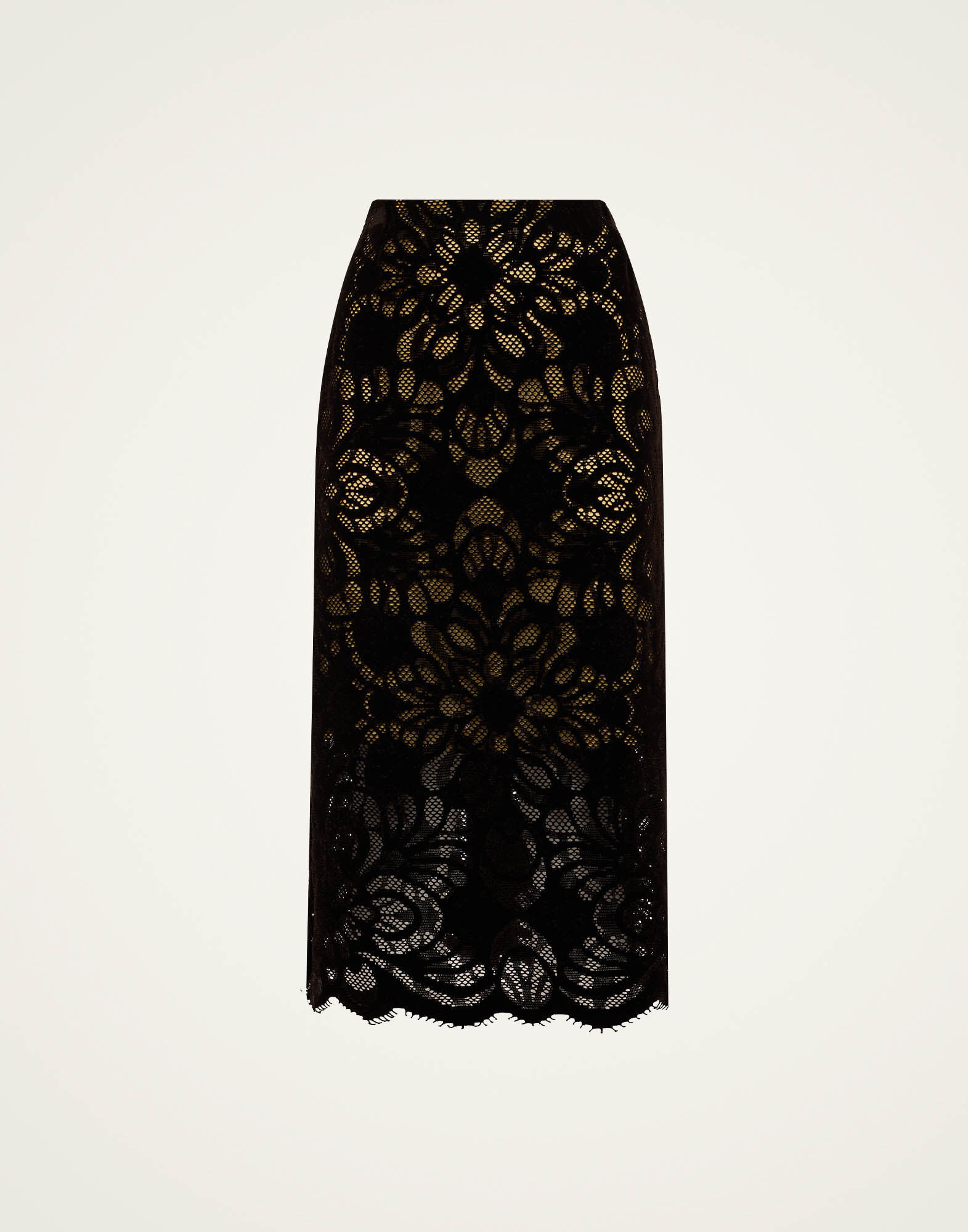 La DoubleJ Pencil Skirt Vaudeville Brown SKI0011EMB036VOU02BR11