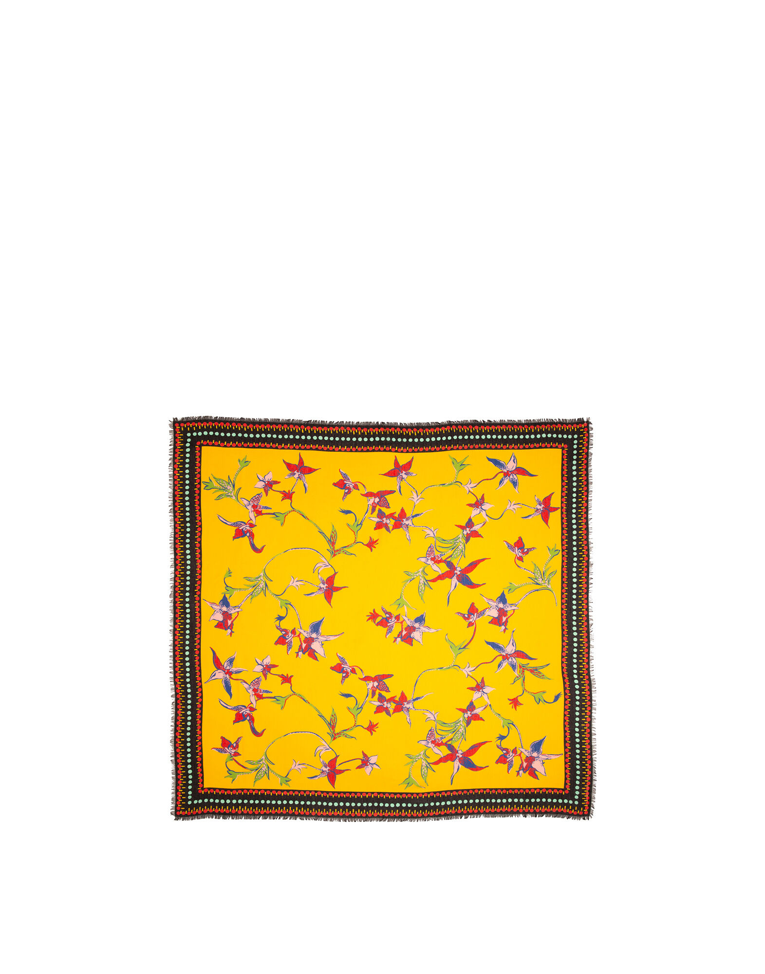 LaDoubleJ Square Scarf Orchidea Giallo SCA0006MOC001ORC0002